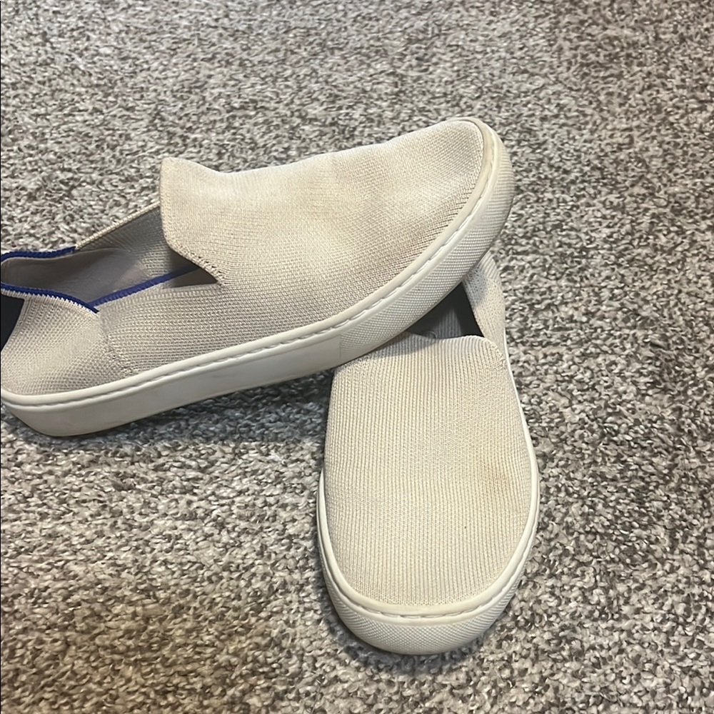 Rothy’s Stylish Cream Slip-On Sneakers